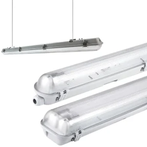 Industrial IP65 Tri Proof LED Tube Light 36W Waterproof Dustproof Emergency Fluorescent Replacement for Garage Subway Lighting