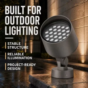 Industrial LED High Bright Outdoor Landscape Projection Light with IP66 Waterproof Aluminum Alloy Structure 5 Year Warranty