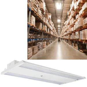 Industrial LED Light 400W Linear High Bay Fixture IP65 Waterproof WithSmart Motion Detection for Commercial Warehouse Shop Light