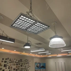 Industrial LED Square High Bay Light Brightness Highbay Warehouse Lamp 130/160lm/w UGR<19 IK10
