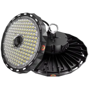 Industrial LED UFO High Bay Light Die Casting Aluminium 0-10V DALI Zigbee 20000 Lumen with Emergency Battery
