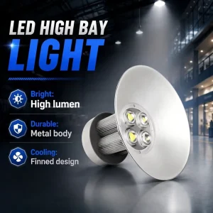 Industrial Light Lifter for High Bay Light 150W Aluminum Pendant for Warehouse High Ceiling