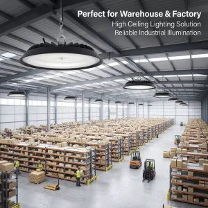 Industrial Lighting IP65 Ultra-thin High Bay Lights 100W 150W 200W 240W 3CCT 3000 4000 5000K Selectable for Garage Shop Lights
