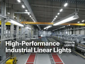 Industrial Lighting Linear High Bay 5ft 60W 80W 100W UGR<19 Touch Dim DALI Corridor Function 5 Years Warranty