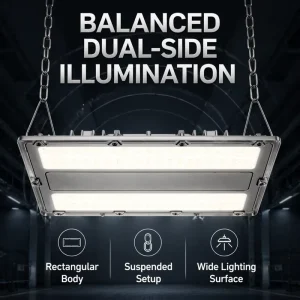 Industrial Linear for Aluminum High Bay Light Fixture IP54 Rating 5 Year Warranty Energy Saving Hanging Strip for Workshop