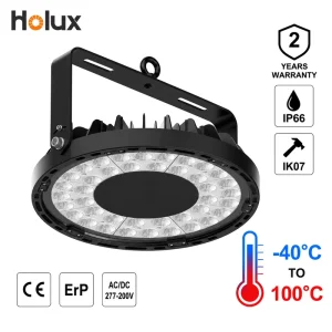 Industrial Minus 40 to 100C DOB SMD 3535 Ceramic LED IP66 IK07 Tempered Glass 13000 lm 100W Factory Project LED High Bay Light