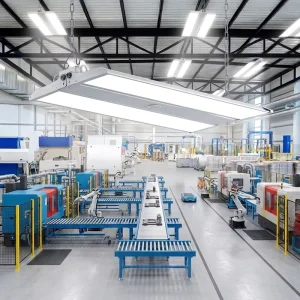 Industrial Power Switchable 100W 150W 200W Linear LED High Bay Light for Warehouse Canopy 5 Year Warranty