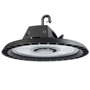 Industrial UFO High Bay Light 100W 150W 200W 240W Die Casting Aluminum IP65 Waterproof for Warehouses 4000K CCT Via Dialux