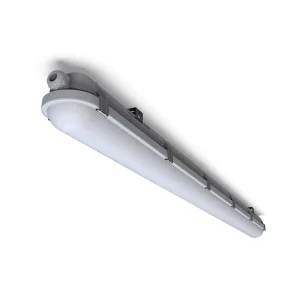 Industrial Warehouse IP65 Emergency Tri Proof Highbay Batten PIR Sensor Light LiFePO4 3Hrs Backup Garage Parking
