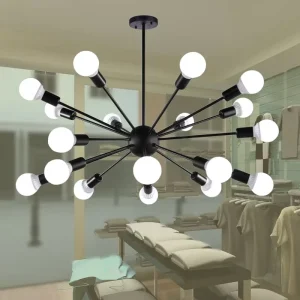 Industrial style Chandelier Retro Art Satellite Lamp Iron Art with Personality LED 2-Year Warranty for Living Rooms
