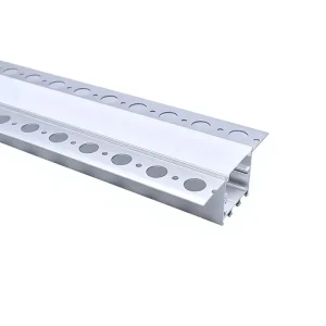 Inside Corner Recessed Aluminum LED Channel Plaster Recessed Extruded Gypsum Aluminum LED Profile for Drywall