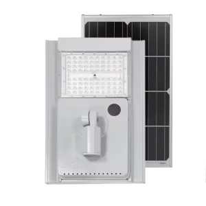 Integrated Aluminum Housing Outdoor Solar Street Light IP65 LED Warm White Remote Control 3-Year Warranty 70-140 Beam Angle