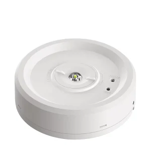 Intelligent Compact Fire Emergency LED Ceiling Lighting 3 Hours Emergency Time IP40 Rated Plastic Lithium 3000mAh Battery 6000K