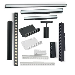 Intelligent Track Light Dimmable Indoor Lighting 48V LED Magnetic Track Light for Home