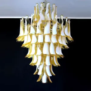 Interior LED Pendant Lamp Colorful Large Modern Glass Chandelier Light
