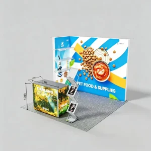 Interpretive Exhibit Design LED Advertising Board Light Box Booth Dye Sublimation Lightweight Eco Friendly for Trade Shows