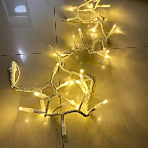 Ip44 Commercial Christmas Decoration White Rubber LED String Light for Street Light Use