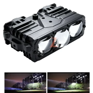 Ip68 12V 24V 160W 80000Lm Triple Led Stronger Laser Grille Spotlight for 4X4 Stealth Auxiliary Lights Offroad Motorcycle Fog
