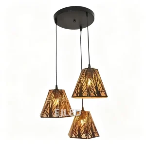 Iron Pendant Light Modern Nordic Hanging Chandelier for Living Room Bedroom Dining Room Restaurant Hotel Model BS0305