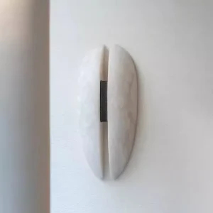 Italian Antique Alabaster Wall Lamp for Hotel Room LED Light for Exhibition Hall Bedroom Study Corridor Dining Area Decor