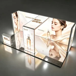 JC Advertising Aluminum ODM Custom LED Light Box for Convention Booth SEG Fabric Light Box Stand
