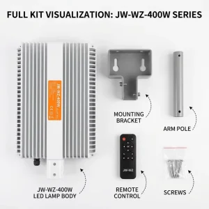 JW 3803 Solar Street Light 200W 300W High Efficiency Bulk