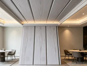 JWPVC 128 Modern Perforated PVC Ceiling Tiles for Malls Hotels Gyms Hospitals Apartments & Basements Waterproof & Fireproof
