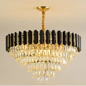JYLIGHTING Vintage Kitchen Gold Indoor Fixture Large Home Led Crystal Modern Decoration Luxury Pendant Lighting Chandelier