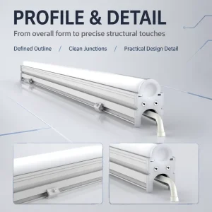 Jade Ruyi Arc LED Linear Light Semi circular PC Cover Building Outline Lighting DC24V DMX512 RGB RGBW IP65 CE RoHS FCC