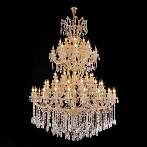 K9 Crystal Chandelier Pendant Light Decorative Ceiling Lamp for Wedding Hotel Banquet Villa Living Room