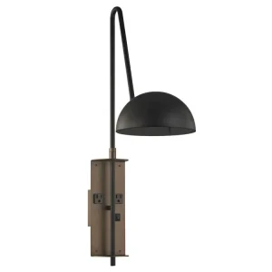Kawell Lighting Led Metal Wall Sconce Modern Brown Black Bedroom Bedside Wyndham Garden Hotels Wall Lamp