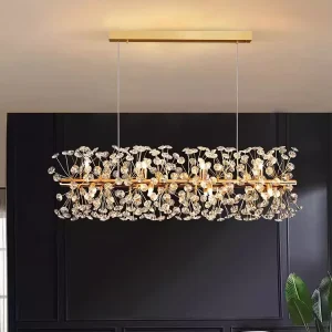 Keli Dandelion Creative Design Modern Crystal Chandeliers LED Nordic Home Dining Living Room Pendant Lights Decorative Lighting