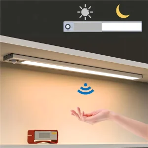 Kitchen Wardrobe Cupboard Cabinet Lighting 3 Modes Dimmable 1.5w Light Sensor LED Under Cabinet Light for Indoor Party Holiday