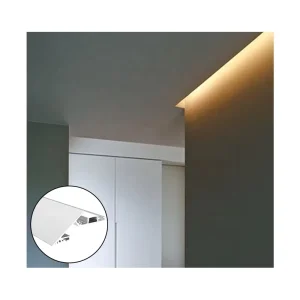 Knife Edge Plaster in LED Aluminum Profile for Recessed Ceiling Cove Lighting Commercial Linear Lighting Channel