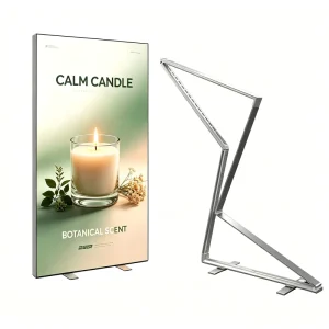 Knock Down Foldable SEG Light Box with Elastic Spandex Fabric Dye Sublimation Printing Vivid Graphics for Expo Booth Backdrop