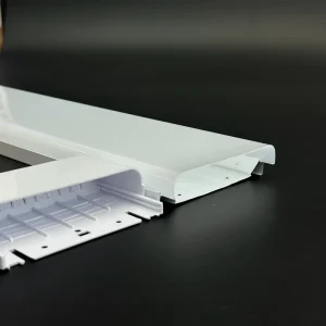 L1.2m*10cm Curved Steel Case LED Light Kit Shell Purification Fixture Housing Milky Diffuser Cover Dimmable Food