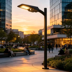 LEAD Solar Street Light with 22.5% Hight Conversion Mono Solar Panel 3 Year Warranty IP65 Rating for Outdoor Public Lighting
