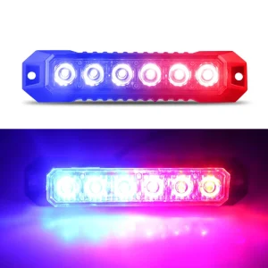 LED 06K LED Beacon Warning Light Truck Strobe Mini Grille Light Surface Mount Flashing Lamps for Truck Car Vehicle