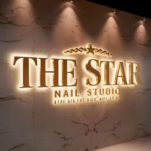LED 3D Business Logo Letters Crystal Acrylic IP65 Waterproof Customizable Outdoor Signs