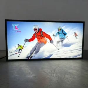 LED Acrylic Light Box 10cm Wall Mounted Backlit Display Panel for Poster Artwork Showcase in Gallery Retail Store