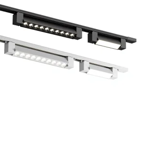 LED Adjustable Aluminum Alloy Guide Rail Fill Light Strip Diffuse Light Open Fitting Floodlight 6000K/4000K Commercial Track