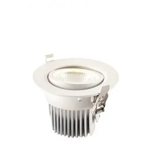 LED Adjustable Aluminum Ceiling Light Spotlight for Shops Hotels Offices COB Commercial Grade with High Color Rendering