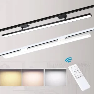 LED Adjustable Color Temperature Track Light Commercial Lighting Hotel Exhibition Hall Gallery Ceiling Linear Pendant Lamp