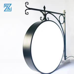 LED Advertising Non Rotating Light Box 3D Advertising Boards Projecting Sign Illuminated Lightbox Signage