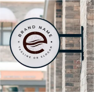 LED Aluminum Light Box Custom Advertising Double Sided Decorative Outdoor Coffee Shop Sign