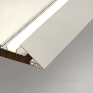 LED Aluminum Profile Ceiling Wall Wash Angled Light Ultra Thin Extrusion Channel for Gypsum Drywall Suspended Ceiling