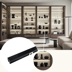 LED Aluminum Profile Extrusion with Diffuser Cover for Cabinet Lights Recessed Mount Dimmable Closet Lighting YB1015 33