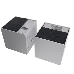 LED Aluminum Solar Wall Lights Waterproof 800 Times Fully Charged Warm White Light Outdoor Porch Garden Solar Battery Landscape