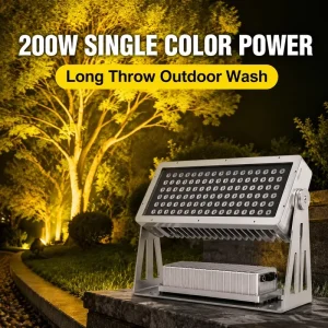 LED Architectural Flood Light 1800k-6500k RGBW Color Changing IP66 DMX512 for Tree Up Lighting and Plaza Lighting