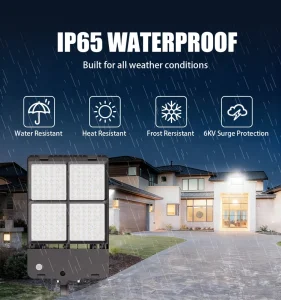 LED Area Parking Lot Shoebox Street Light 100W-300W Aluminum Alloy IP65 FCC Motion Sensor 3-Year Warranty Outdoor Lighting